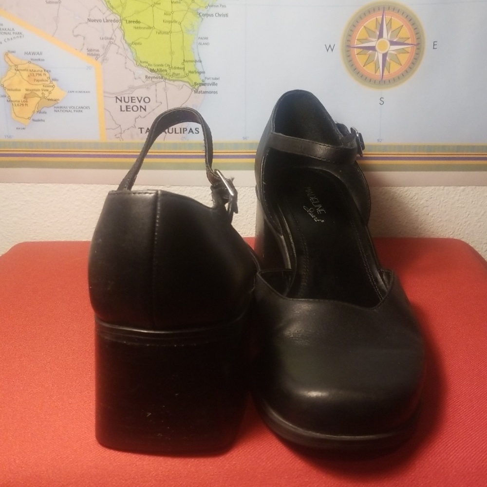 Madeline stuart Black Leather Sandals - Picture 2 of 4